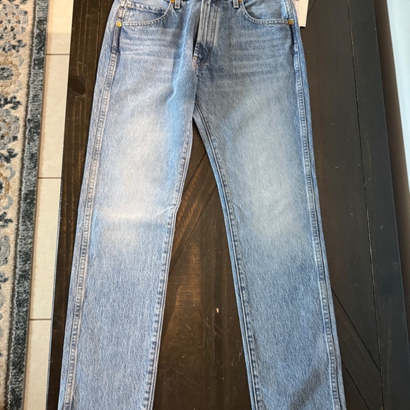 KHAITE Light Blue Straight Leg Jeans - Picture 2 of 7